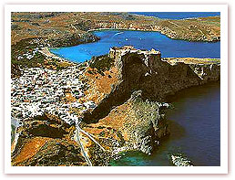 IMG: Lindos from a birds eye view